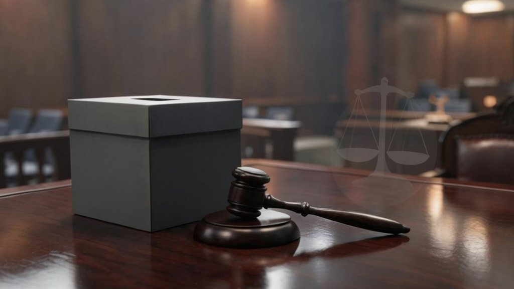 Ilustración conceptual sobre la justicia y los trámites de la ley de nietos y el voto exterior